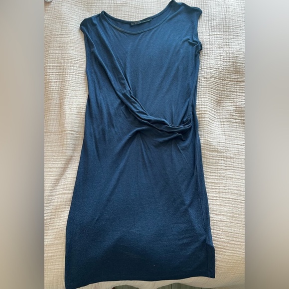 All Saints Sabie Dress In Navy Size 4 - Picture 3 of 3